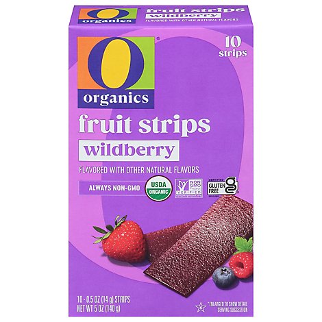 O Organic Fruit Strips Wild Berry - 5 OZ