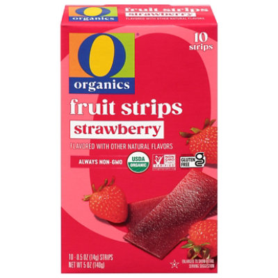  O Organic Fruit Strips Strawberry - 5 OZ 