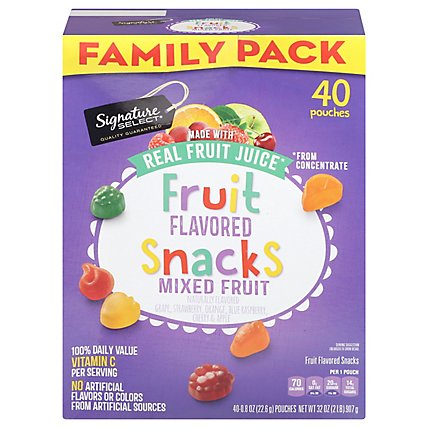 Signature Select Fruit Snacks Mixed Fruit Family Pk - 40 CT - Image 3