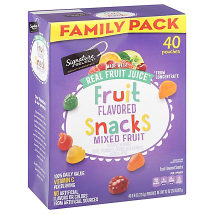 Signature Select Fruit Snacks Mixed Fruit Family Pk - 40 CT - Image 1