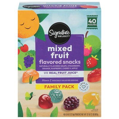 Signature Select Fruit Snacks Mixed Fruit Family Pk - 40 CT
