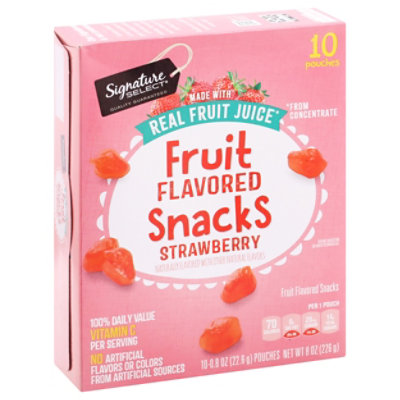 Signature Select Fruit Snacks Strawberry 10 Ct - 10 CT