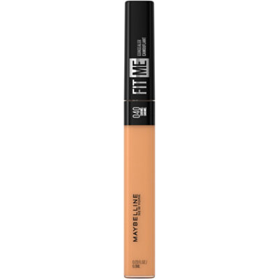 Maybelline Fit Me Natural Coverage Oil Free Caramel Liquid Concealer Makeup - 0.23 Oz - Image 1