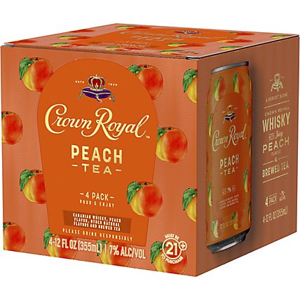 Crown Royal Peach Tea - 4-12 FZ - Image 2