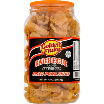 Golden Flake Bbq Pork Rind Barrel - 7.5 OZ - Image 3