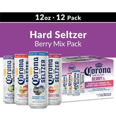 Corona Hard Seltzer Variety Pack 2 Gluten Free Spiked Sparkling Water - 12-12 Fl. Oz. - Image 1