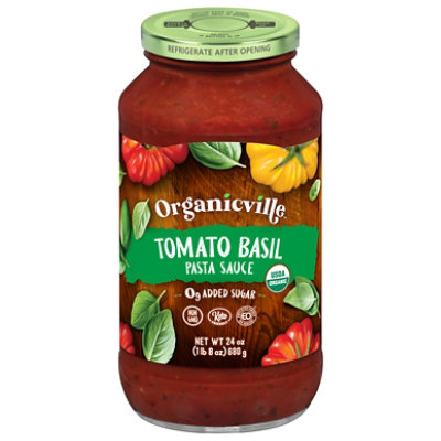 Organicville Tomato Basil Pasta Sauce - 24 OZ - Image 3