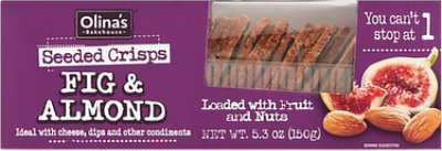 Olinas Crisps Fig & Almnd Seeded - 5.3 OZ - Image 1