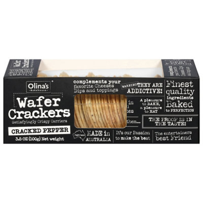 Olinas Bakehouse Wafer Crckr Crckd Pppr - 3.5 OZ - Image 3