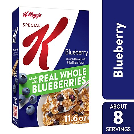 Special K Breakfast Cereal Made with Real Fruit Blueberry - 11.6 Oz