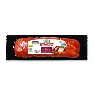 Farmer John Gluten Free Applewood Smoked Bacon Fresh Pork Loin Filet - 22.88 Oz