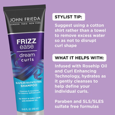 John Frieda Frizz Ease Dream Curls Sulfate Free For Curly Hair Shampoo - 8.45 Oz - Image 3