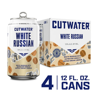 Cutwater Spirits White Russian In Cans - 4-12 Fl. Oz.