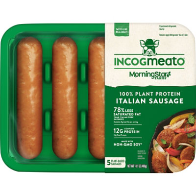 Morningstar Farms Incogmeato Sausage Italian Sausage - 14 Oz. - Image 5