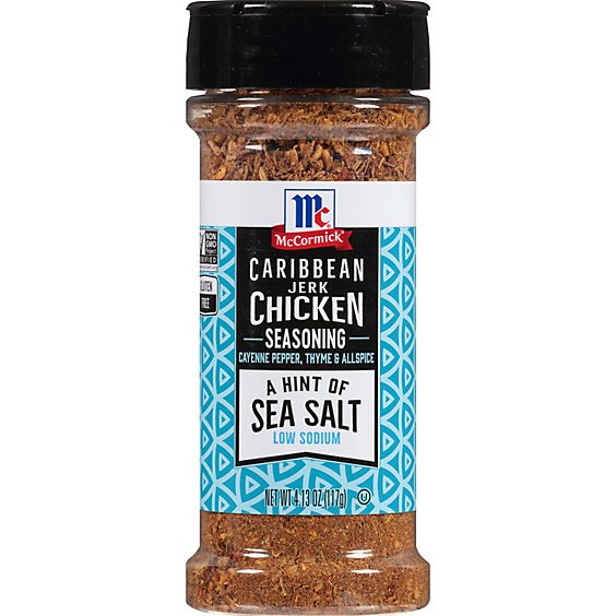 McCormick A Hint of Sea Salt Caribbean Jerk Chicken Seasoning - 4.13 Oz