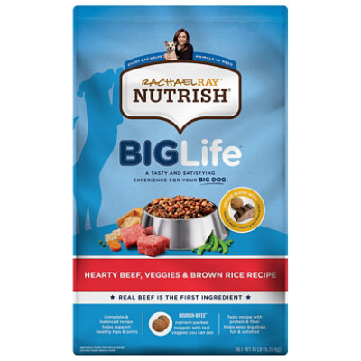 Rachael Ray Nutrish Hearty Beef Veggie & Brown Rice Dog Food - 14 LB - Image 3