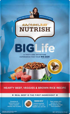 Rachael Ray Nutrish Hearty Beef Veggie & Brown Rice Dog Food - 14 LB - Image 2