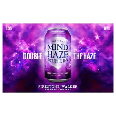 Firestone Walker Double Mind Haze Hazy Beer IPA Cans - 6-12 Fl. Oz. - Image 3