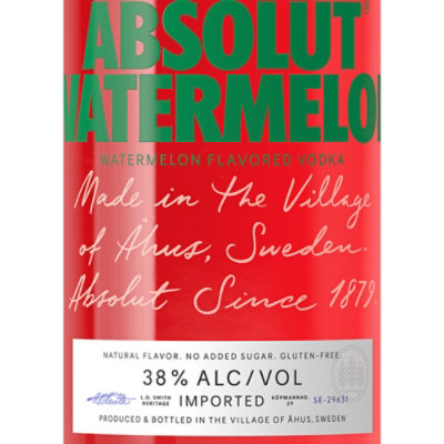 Absolut Watermelon Flavored Vodka - 750 Ml - Image 2