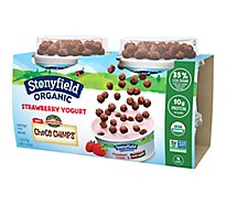 Stonyfield Organic Greek Topper Low Fat Strawberry - 4-4 OZ