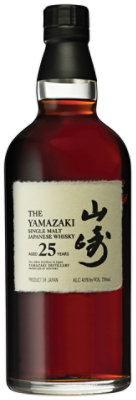 Yamazaki Whisky Single Malt 25 Years 86 Proof 750Ml Limited