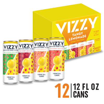 Vizzy Lemonade Variety Pack Hard Seltzer Beer 5% ABV Cans - 12-12 Fl. Oz. - Image 1