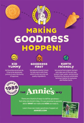 Annies Organic Crackers Cheesy Cheddar Hidden Veggies - 7.5 Oz - Image 6