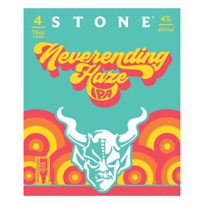 Stone Neverending Haze Ipa In Cans - 4-16 FZ