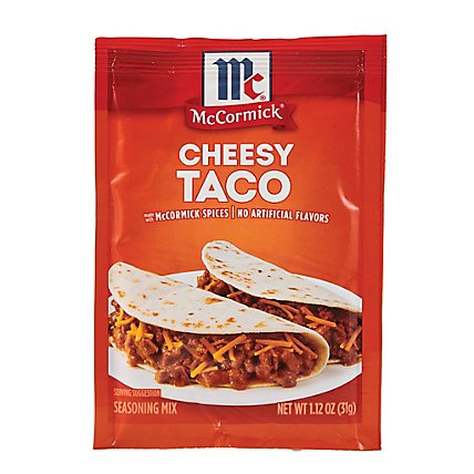 McCormick Cheesy Taco Seasoning Mix - 1.12 Oz - Image 1