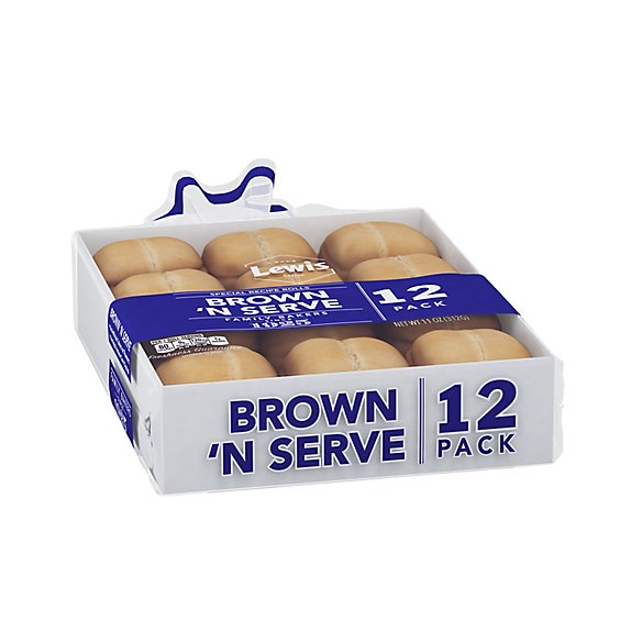 Lewis Bake Shop Brown N Serve Rolls 12ct - 11 OZ