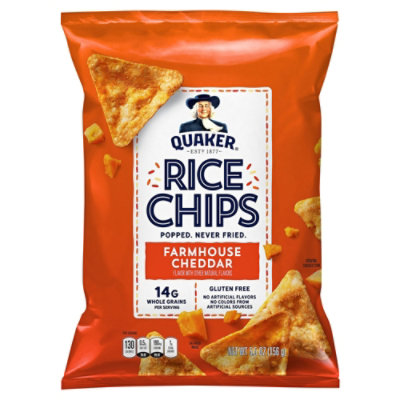 Quaker Rice Chips Cheddar - 5.5 OZ - Image 3