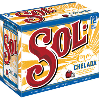 Sol Chelada Chelada Beer 3.5% ABV Cans - 12-12 Fl. Oz. - Image 1