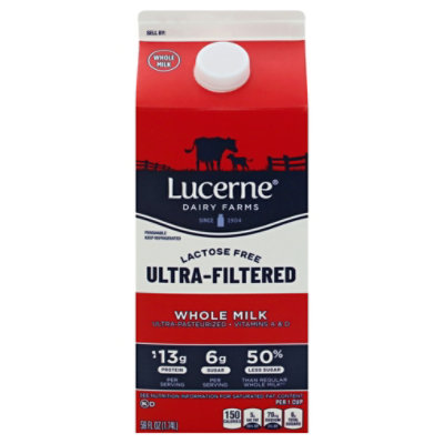 Lucerne Milk Whole Ultra Filtered - 59 FZ - albertsons