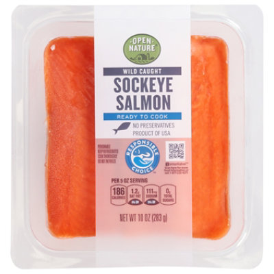 Open Nature Sockeye Salmon Wild Fillets - 10 OZ - Image 4