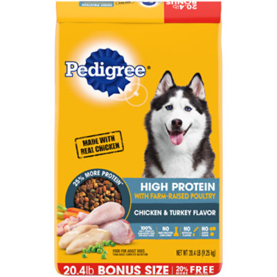 Pedigree dry dog store food nutritional information