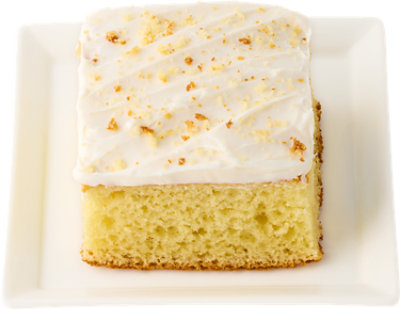 Bistro White Cake Slice - Each