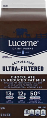 Lucerne Chocolate Milk Reduced Fat Ultra Filtered - 59 FZ - Image 6