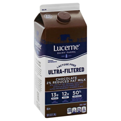 Lucerne Chocolate Milk Reduced Fat Ultra Filtered - 59 FZ - Image 1