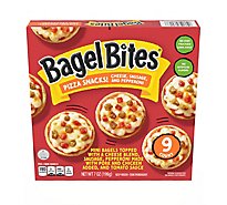 Bagel Bites Cheese Sausage & Pepperoni Mini Pizza Bagel Frozen Snacks Box - 9 Count