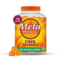 Metamucil Fiber Supplement Gummies Sugar Free Orange - 72 Count - Image 2