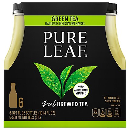 Pure Leaf Iced Tea Green Tea 16.9 Fluid Ounce Pet Bottle 6 Pack - 6-16.9 OZ - Image 3