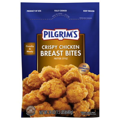 Pilgrims Crispy Chicken Breast Bites Frozen Fully Cooked - 24 OZ - Image 3