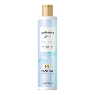 Pantene Pro V Shampoo Hydrating Glow Sulfate Free With Baobab Essence - 9.6 Fl. Oz. - Image 1