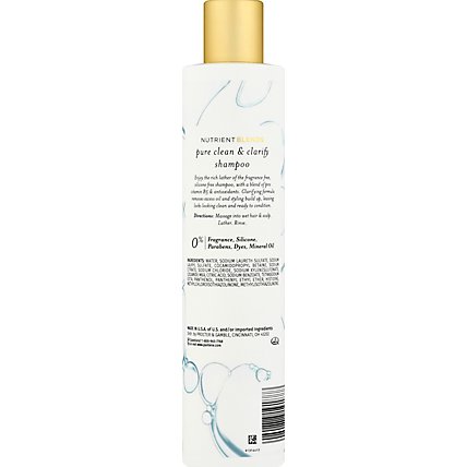 Pantene Pure Clean & Clarify Silicone Free Fragrance Free Shampoo - 9.6 Fl. Oz. - Image 5