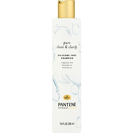 Pantene Pure Clean & Clarify Silicone Free Fragrance Free Shampoo - 9.6 Fl. Oz. - Image 2