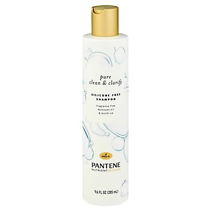 Pantene Pure Clean & Clarify Silicone Free Fragrance Free Shampoo - 9.6 Fl. Oz. - Image 1