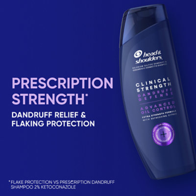 Head & Shoulders Clinical Dandruff Defense + Advanced Oil Control Shampoo - 13.5 Fl. Oz. - Image 5