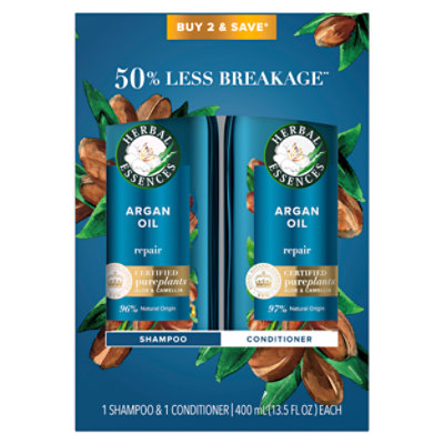 Herbal Essences bio:renew Shampoo and Conditioner Argan Oil Of Morocco - 27 Fl. Oz. - Image 1