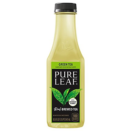 Pure Leaf Real Brewed Tea Green Tea Flavor Bottle - 18.5 FZ - Image 3