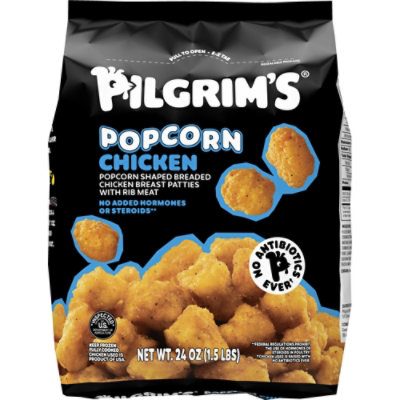 Pilgrim's Mini Nugget Shaped Breaded Chicken Breast Patties With Rib Meat - 24 Oz